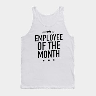 Employee of The Month Black Tank Top